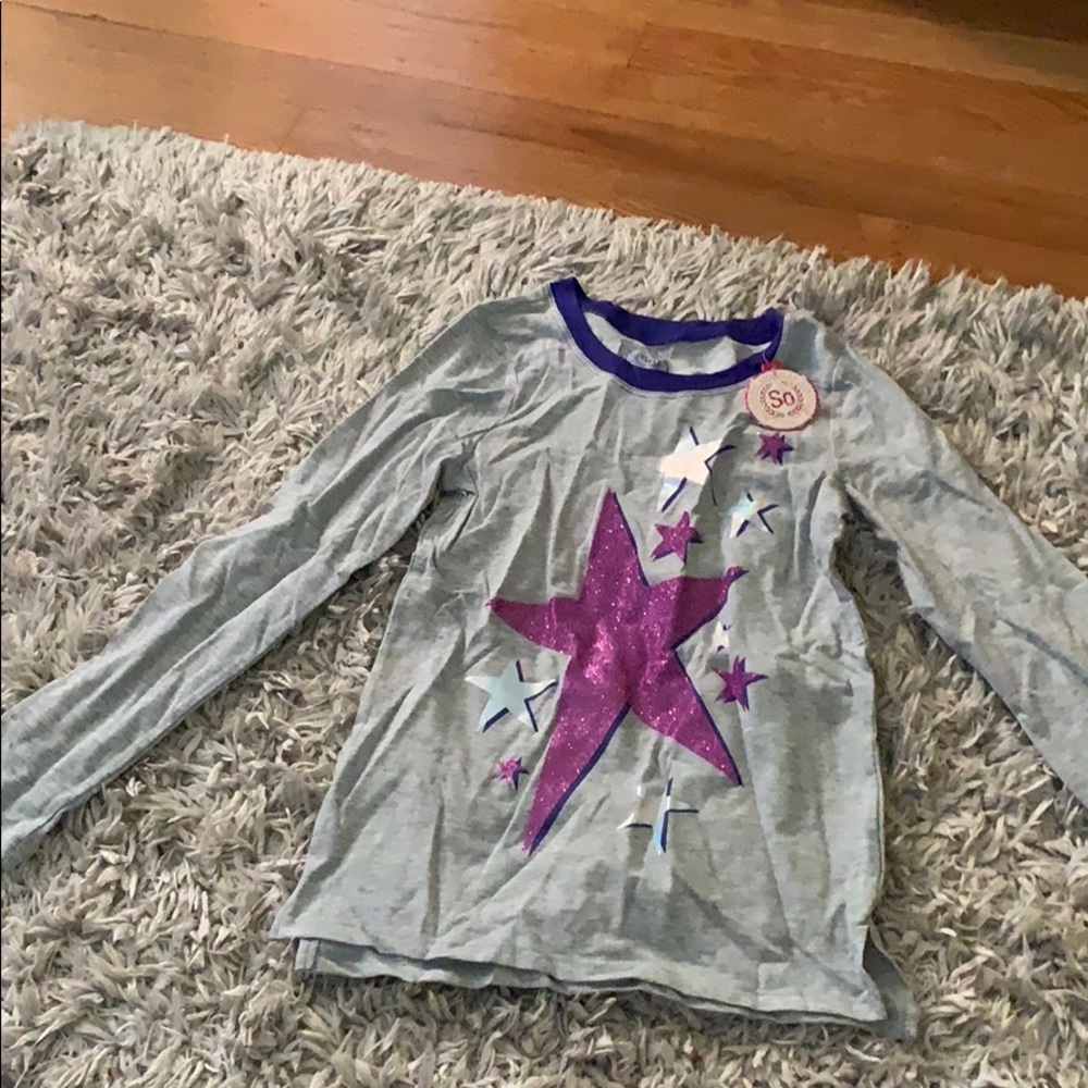 Girls star long sleeve t-shirt